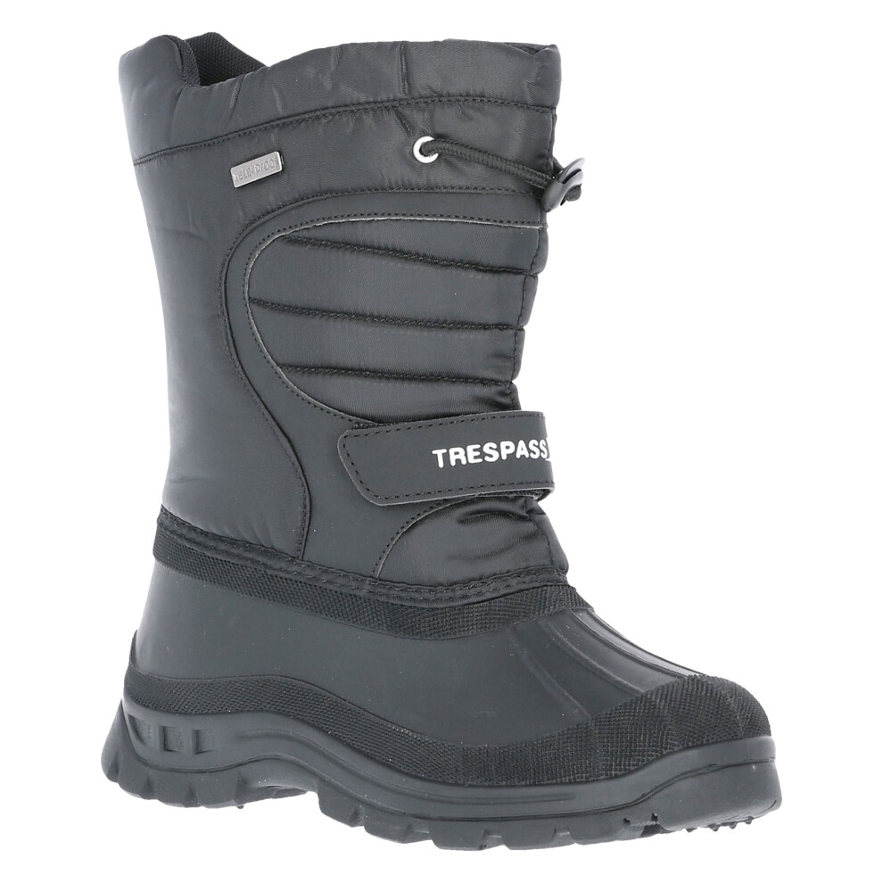 (5 Youth UK, Black) Trespass Youths Unisex Dodo Winter Snow Boots