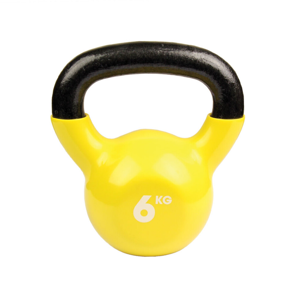 (6kg, Yellow) Fitness Mad Kettle Bell