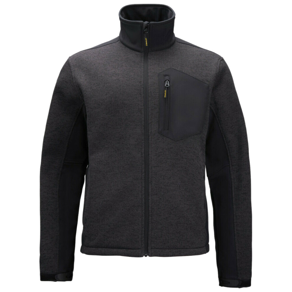 (M, Black) Stanley Mens Brady Knitted Fleece Jacket