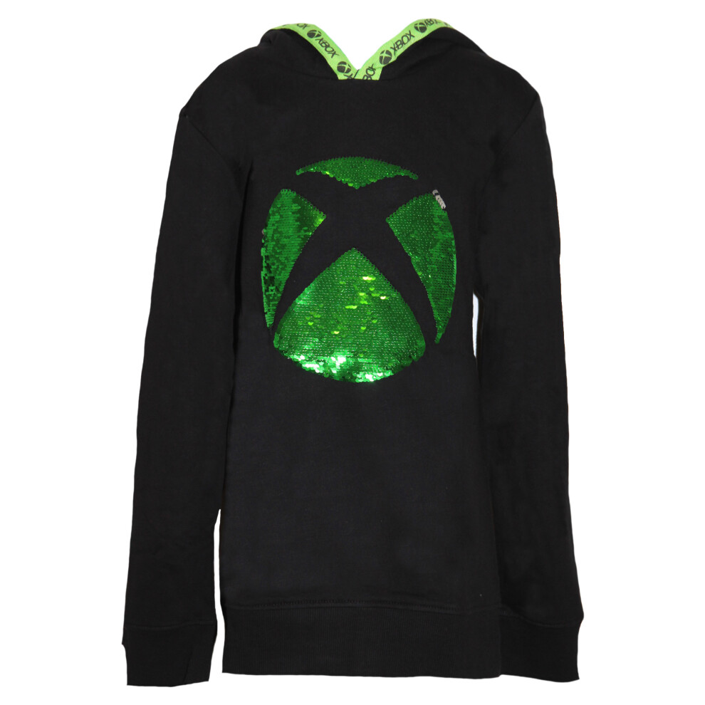 Logo Sequin Flip Hoodie