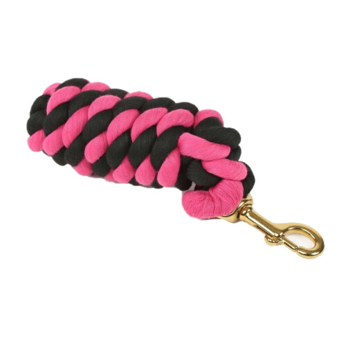 (One Size, Black/Fuchsia) Shires Horse Lead Rope