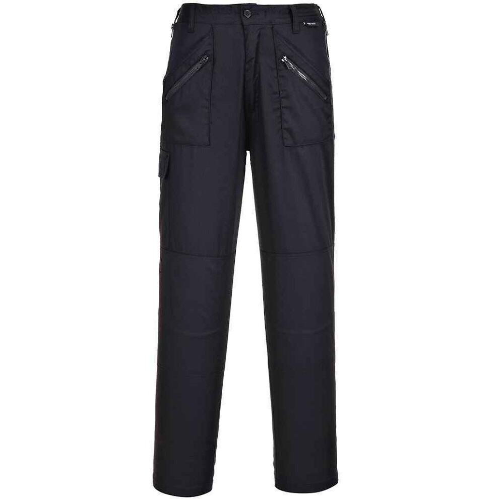 (M L, Black) Portwest Womens/Ladies Cargo Trousers