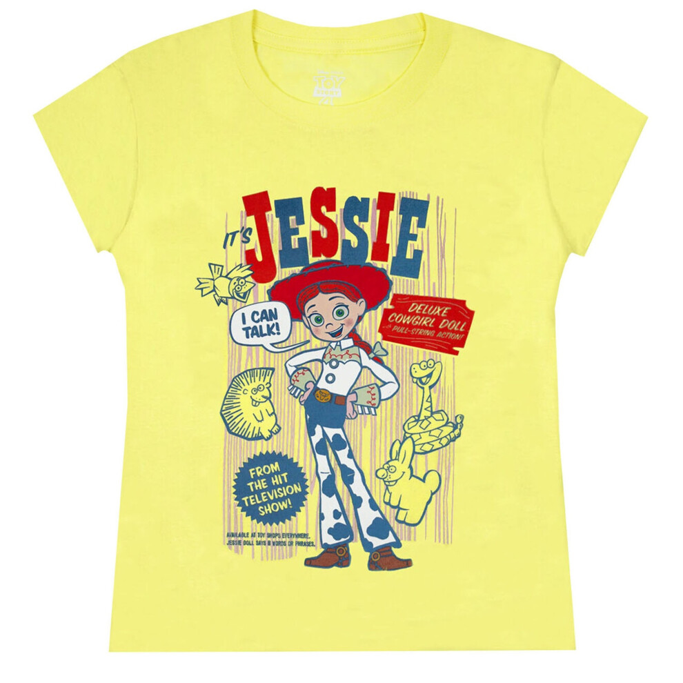 (7-8 Years, Yellow) Toy Story Girls Jessie T-Shirt