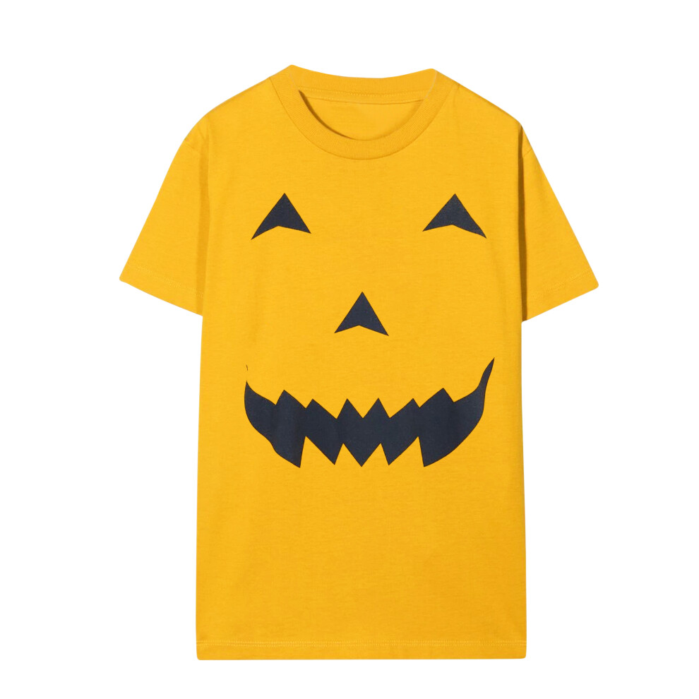 (XS, Orange) Brave Soul Womens/Ladies Pumpkin T-Shirt Dress
