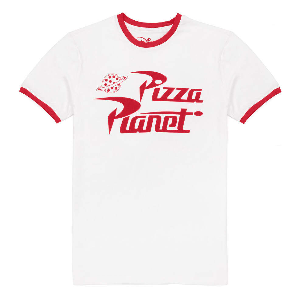 Toy Story Womens/Ladies Ringer Pizza Planet T-Shirt