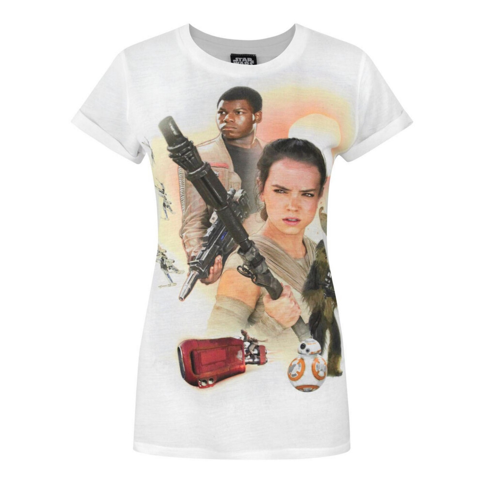 Star Wars Womens/Ladies Force Awakens Heroes Sublimation T-Shirt