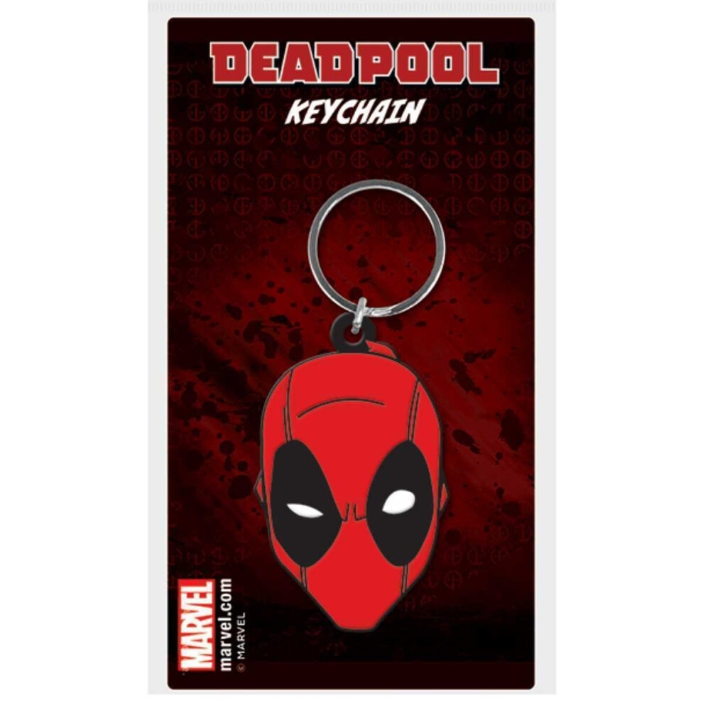 Deadpool Face Keyring