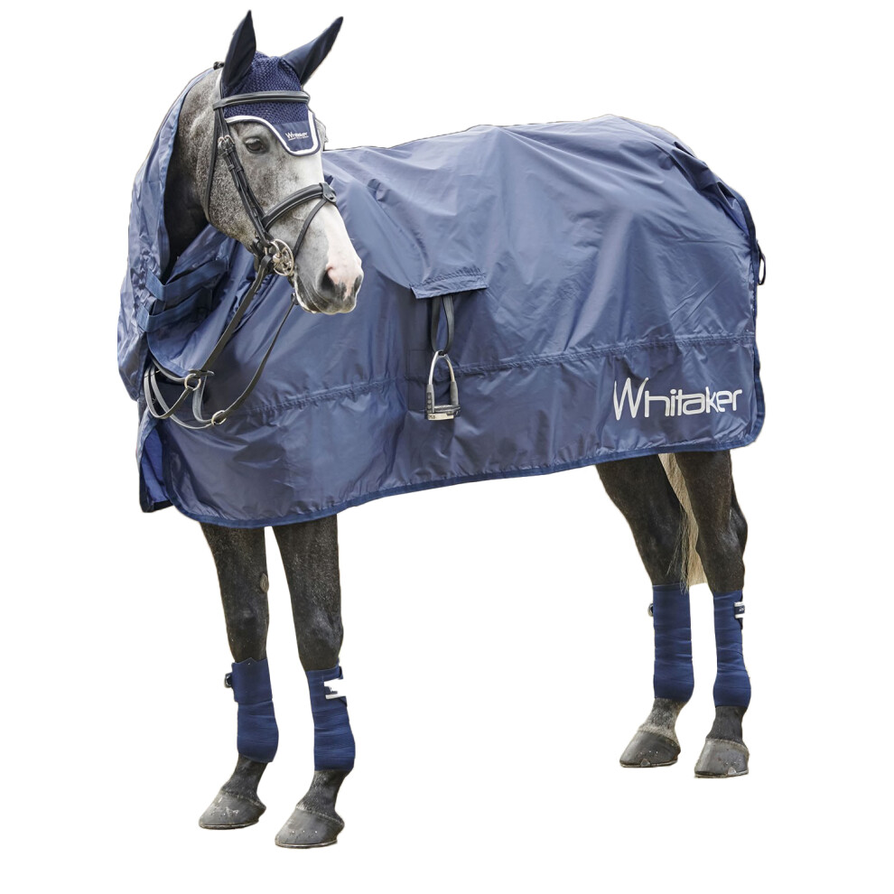 (XL, Navy) Whitaker Rothwell Roll Up Horse Turnout Rug
