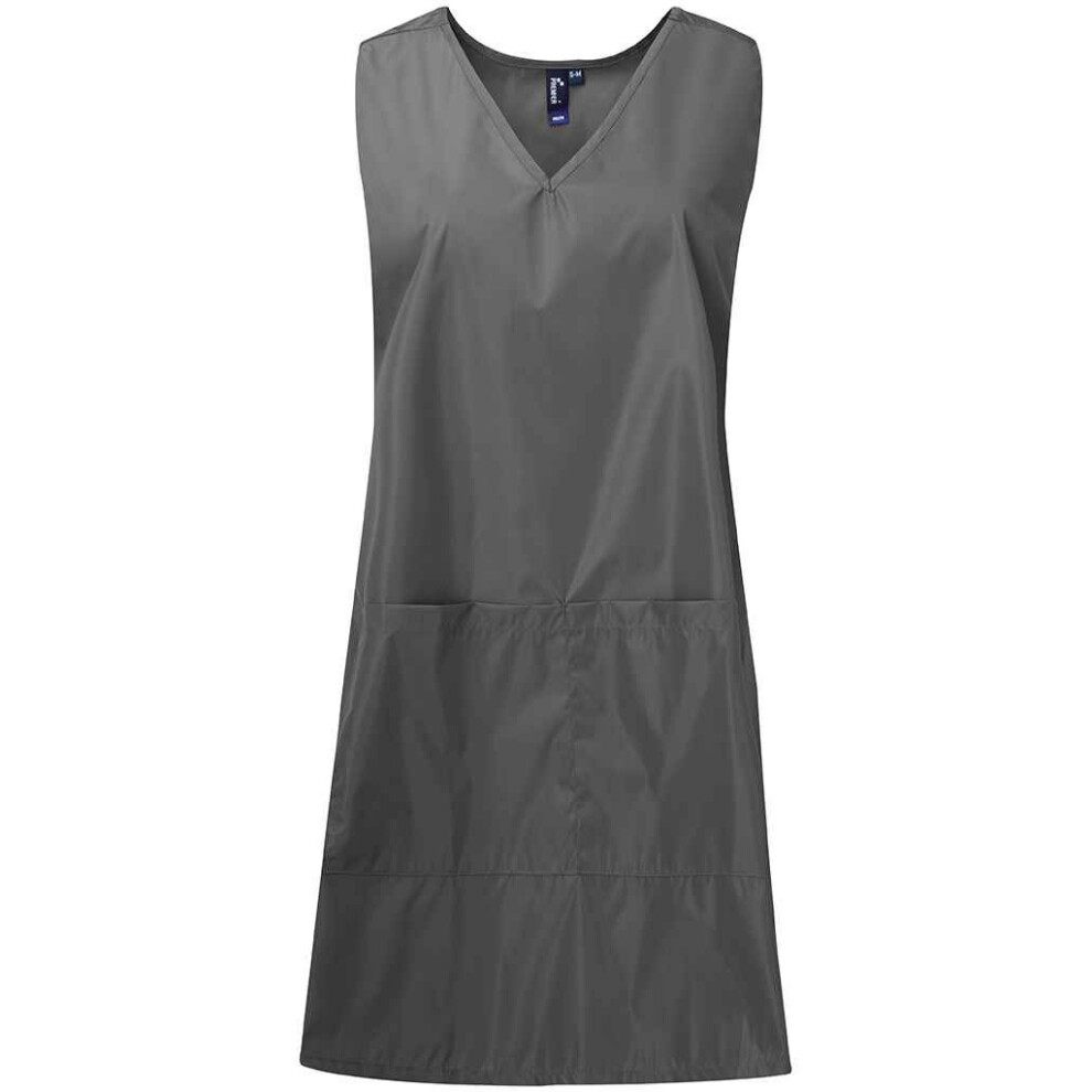 (L-XL, Dark Grey) Premier Unisex Adult Waterproof Tunic