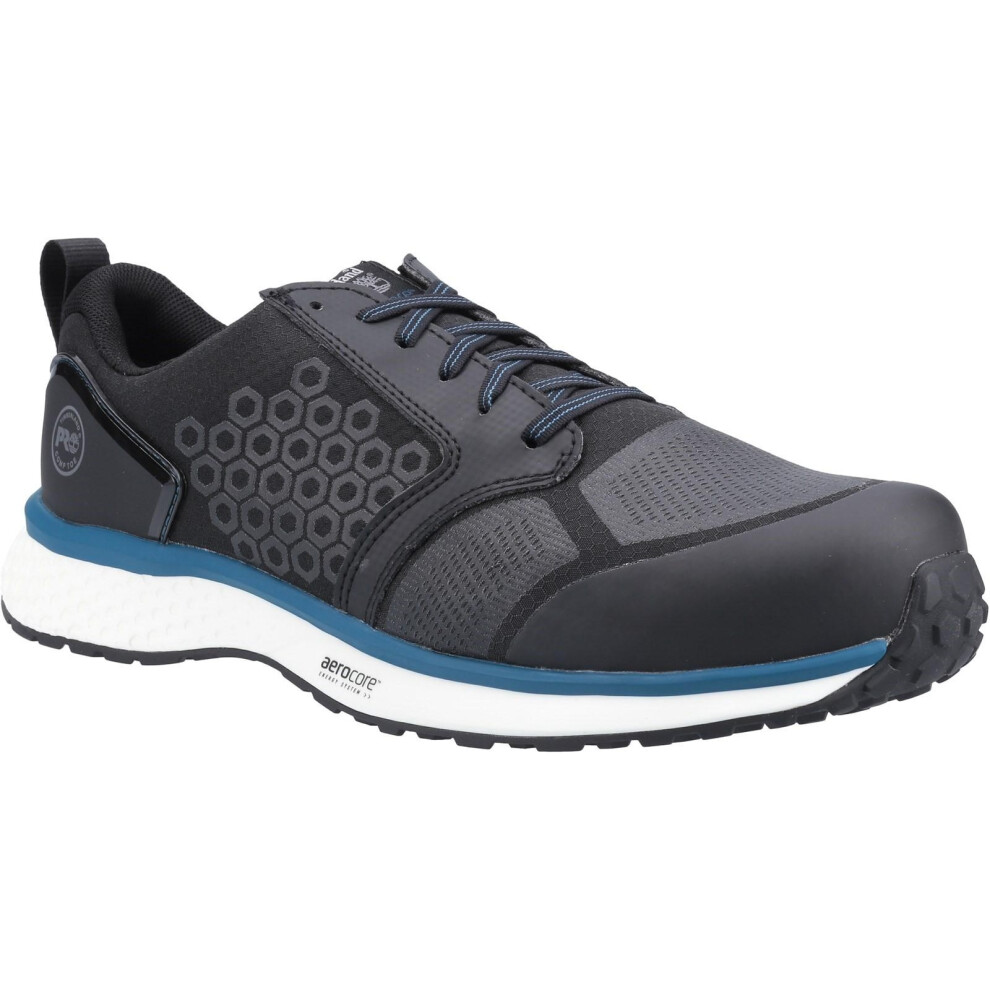 (7 UK, Black/Blue) Timberland Pro Mens Reaxion Composite Safety Trainers