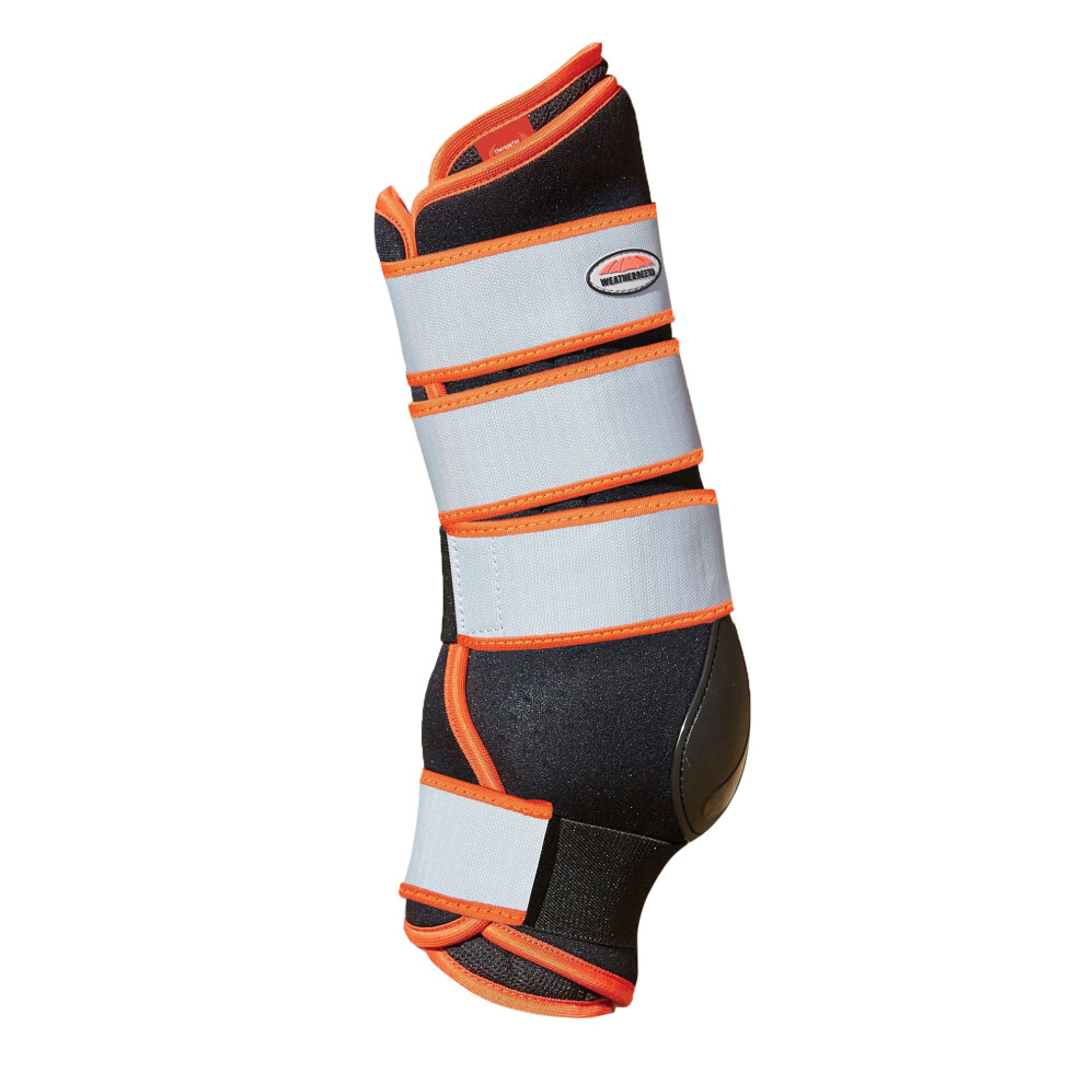 (Full, Black/Silver/Red) Weatherbeeta Therapy-Tec Horse Wraps