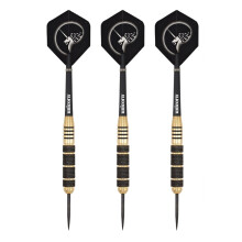 (27g, Black/Gold) Unicorn Core Plus Win Darts (Pack Of 3)