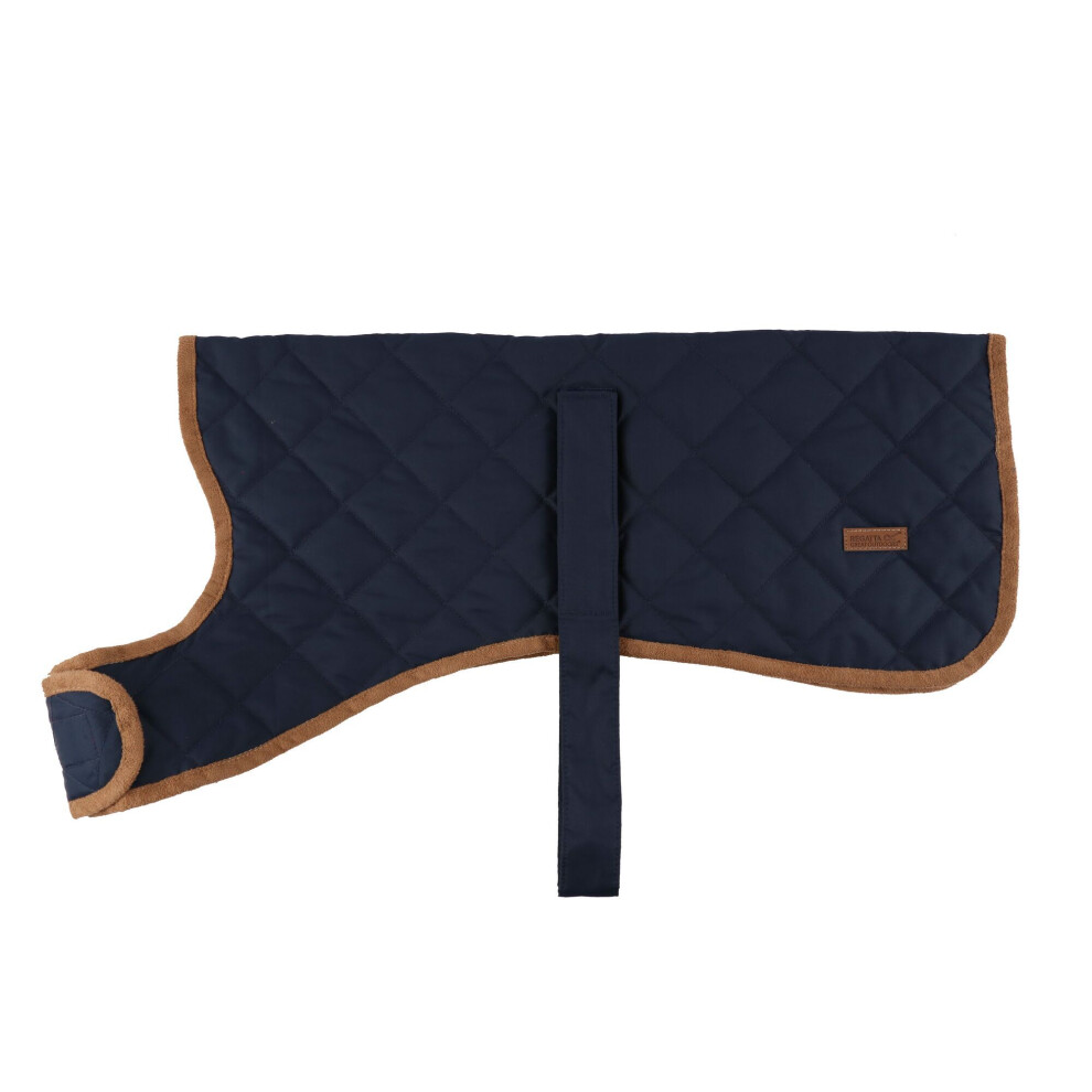 (L, Navy) Regatta Odie Quilted Dog Coat