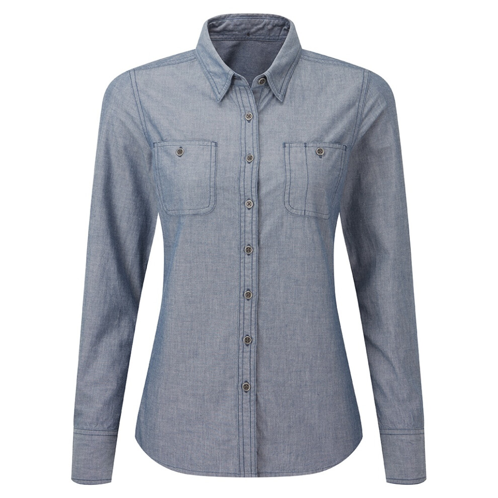 Chambray Organic Long-Sleeved Shirt