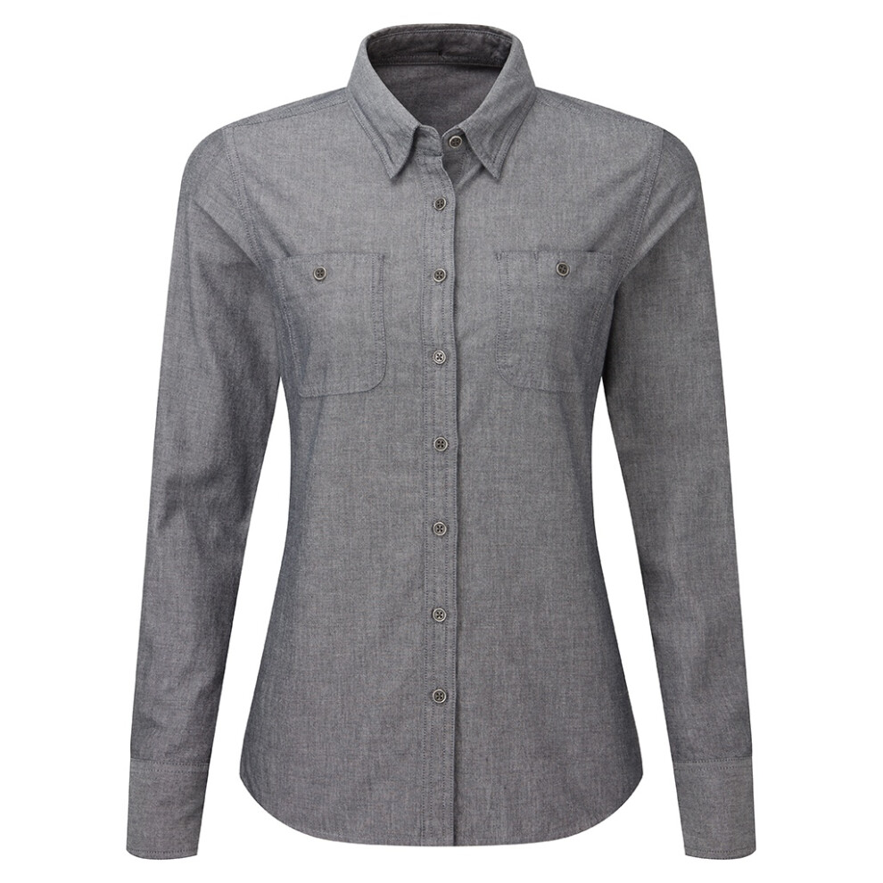 Chambray Organic Long-Sleeved Shirt