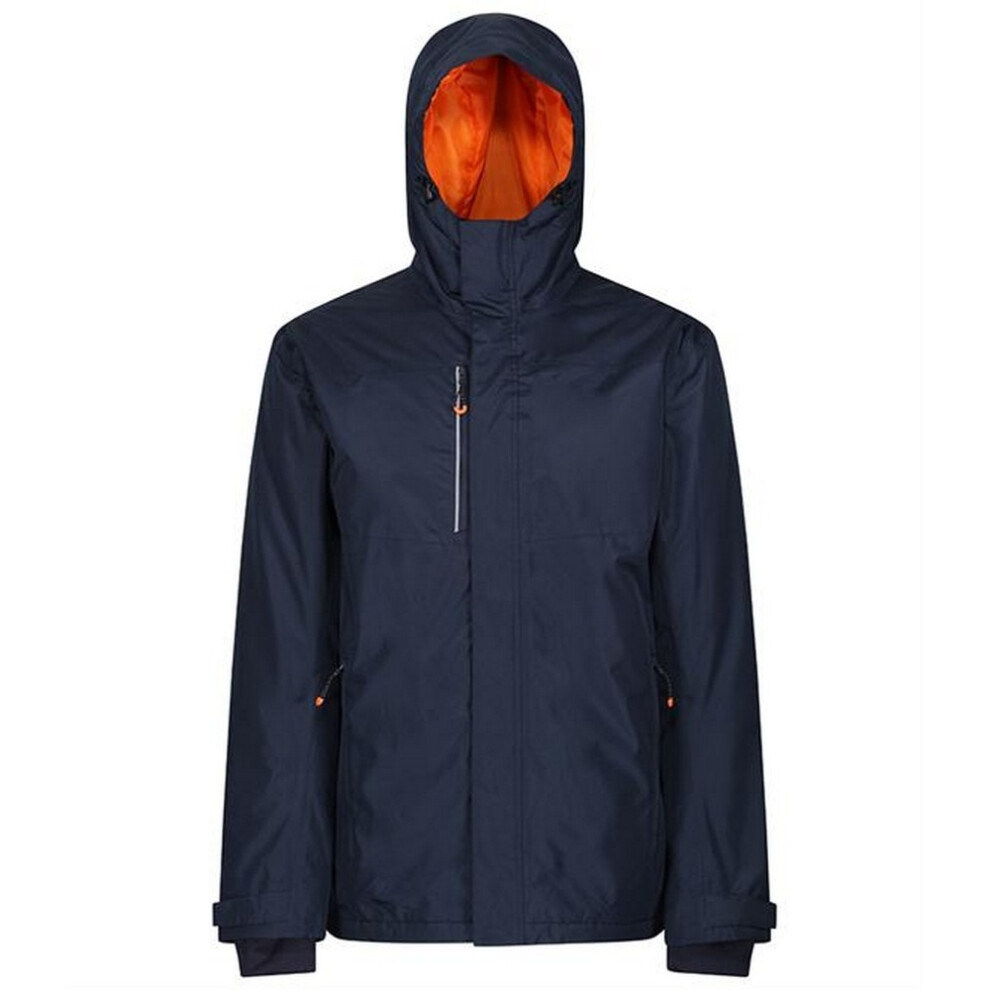 (S, Navy/Magma Orange) Regatta Mens Thermogen Powercell 5000 Jacket