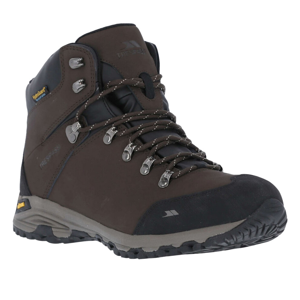 Trespass Men's Gerrard Mid Cut Hiking Boots - Pinecone - 10 Uk - Pinecone - 100% Leather - Image 3