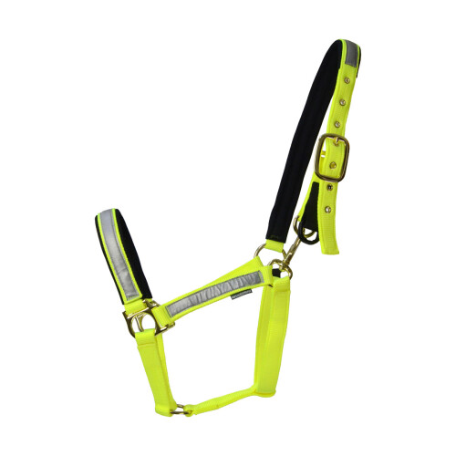 (Full, Yellow/Reflective) HyVIZ Fieldsafe Horse Headcollar