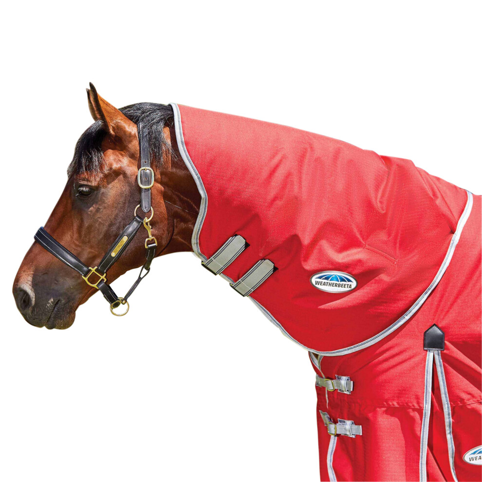 (Cob, Red/Silver/Navy) Weatherbeeta Comfitec Classic Medium Neck Rug
