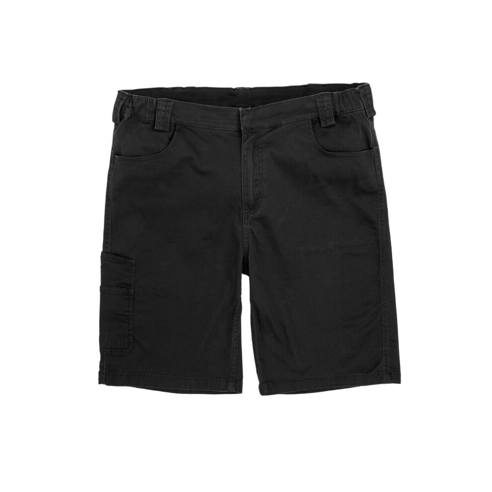 (2XL, Black) Result Mens Work-Guard Super Stretch Slim Chino Shorts
