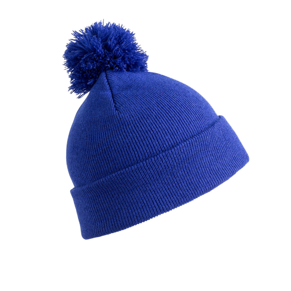 (One Size, Royal) Result Winter Essentials Mens Pom Pom Beanie