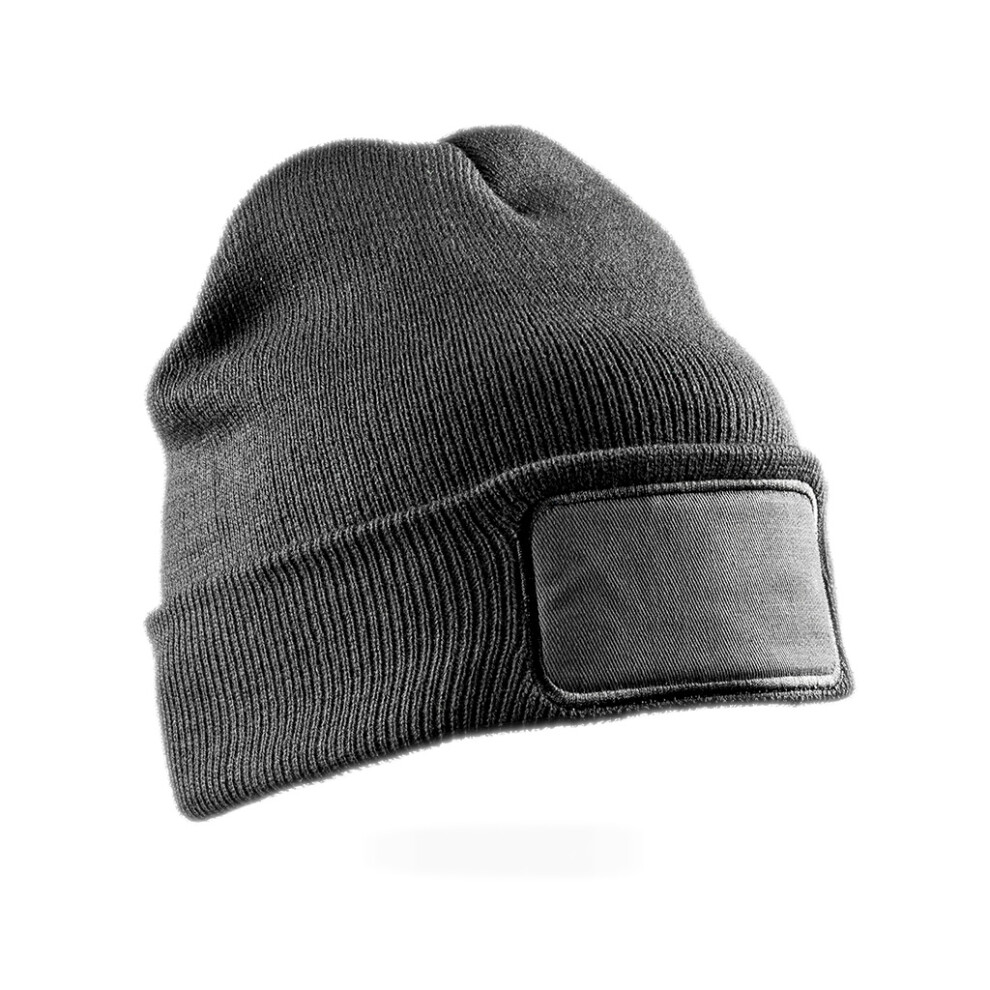 (One Size, Grey) Result Adults Unisex Double Knit Thinsulate Printers Beanie