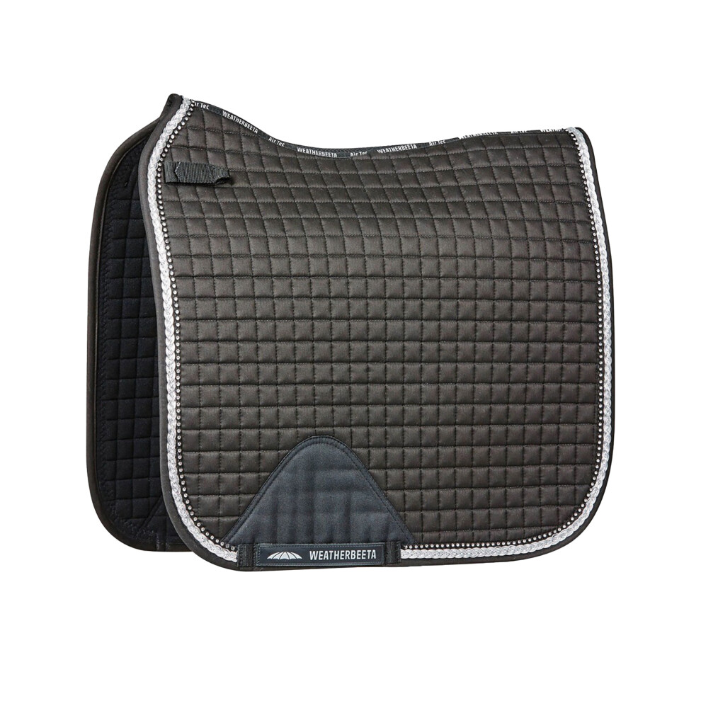 (Pony, Black) Weatherbeeta Prime Bling Dressage Saddle Pad for Horses