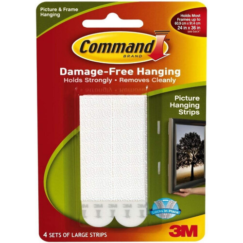 3M Command Picture Strips (Pack Of 4)