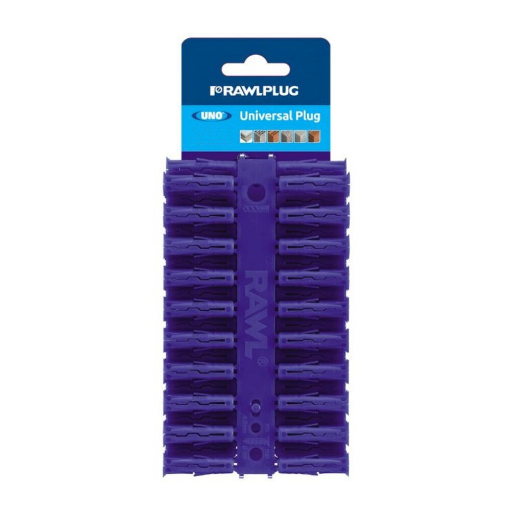(8 x 32mm, Blue) Rawlplug Universal Plug (Pack Of 80)-image-OPC-PF6X9TH-NEW