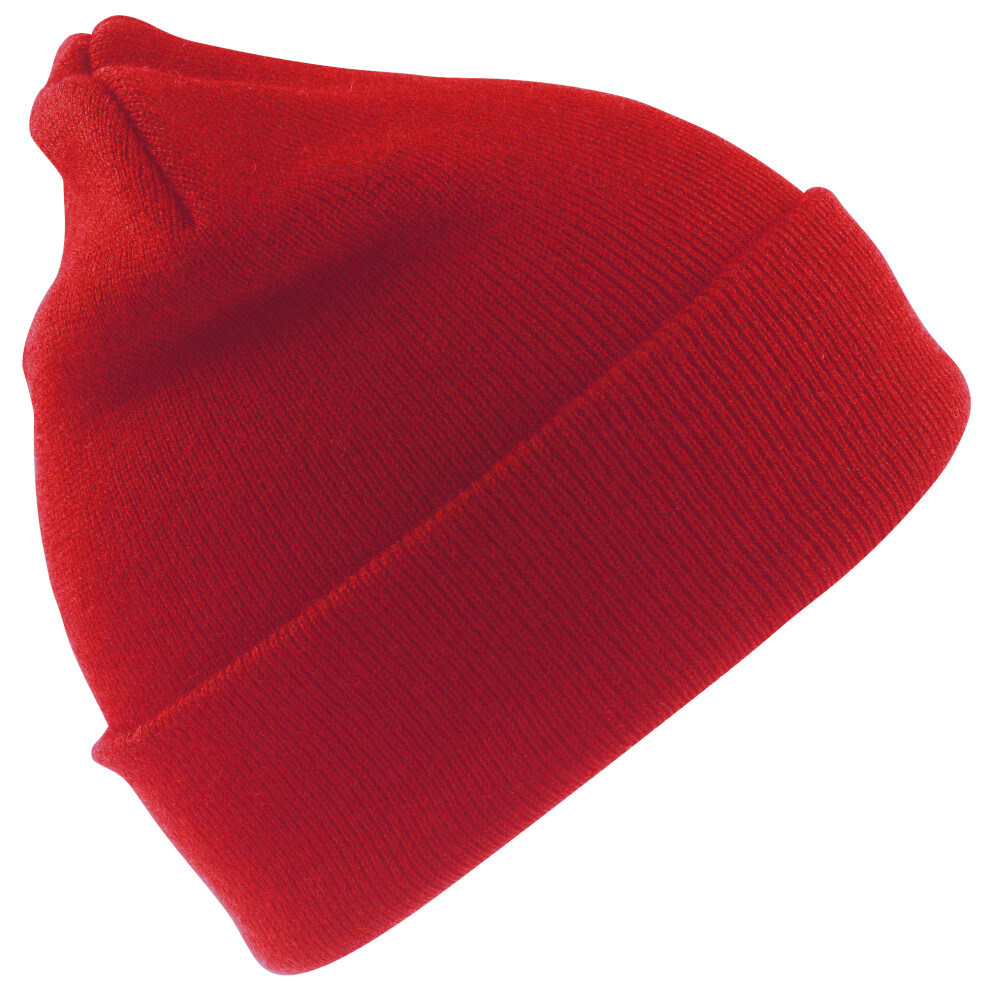 (One Size, Red) Result Wooly Heavyweight Knit Thermal Winter/Ski Hat