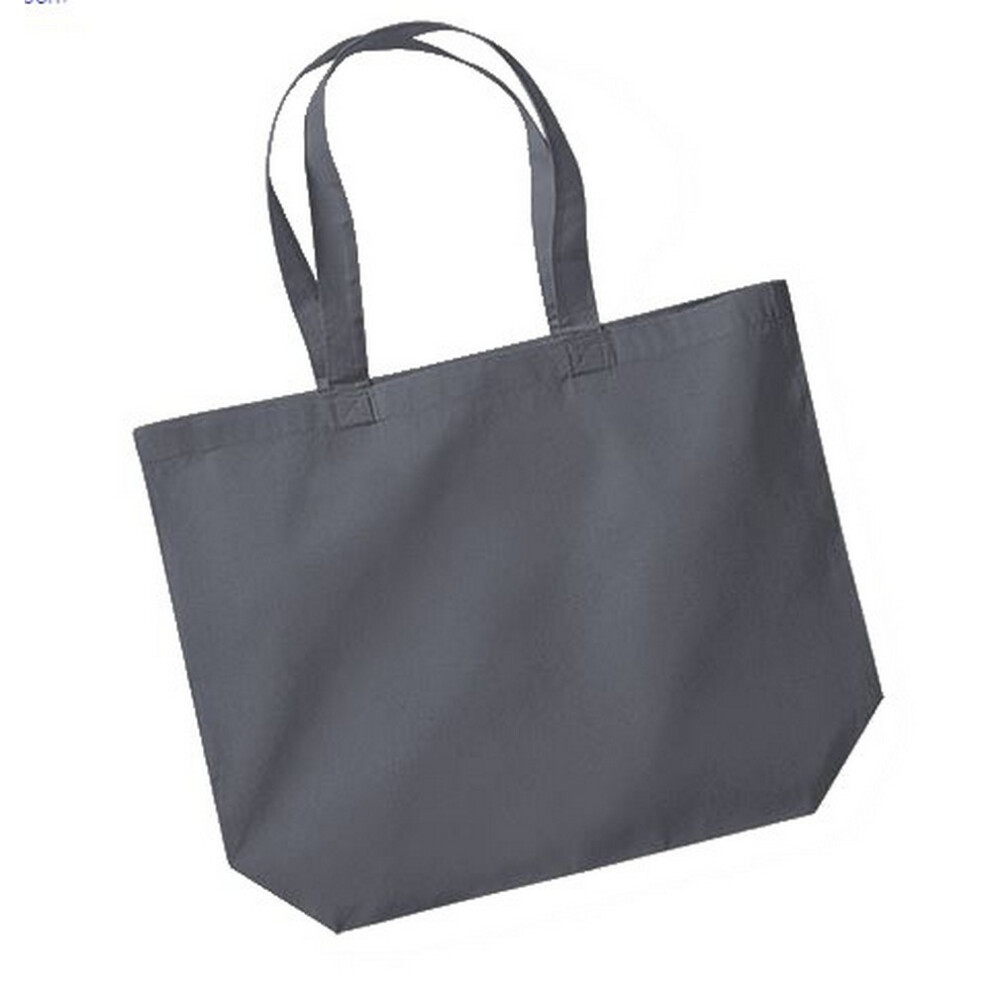 Westford Mill Unisex (One Size, Graphite) Maxi Tote/Shopper Bag For Life