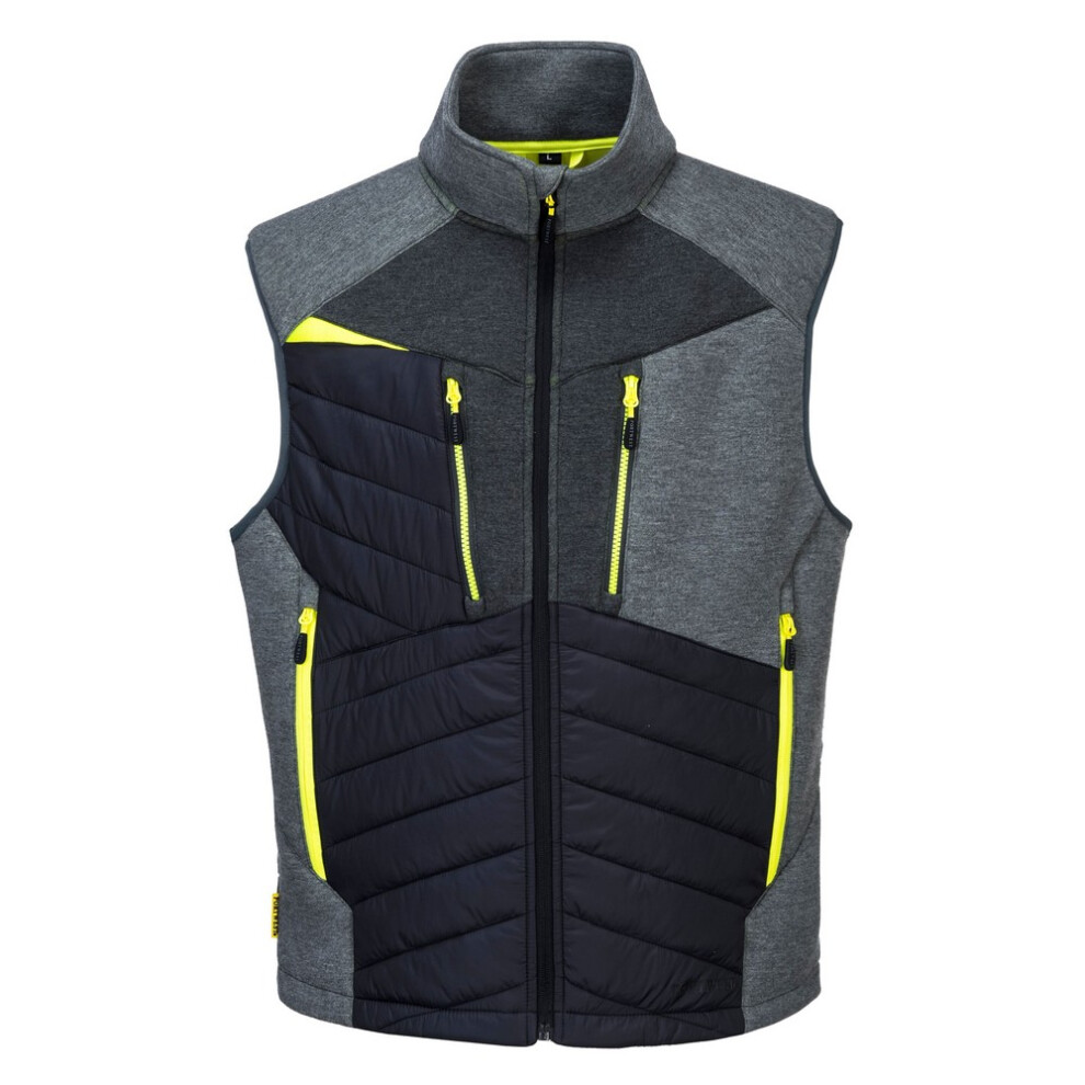 (2XL, Metal Grey) Portwest Mens DX4 Baffle Gilet