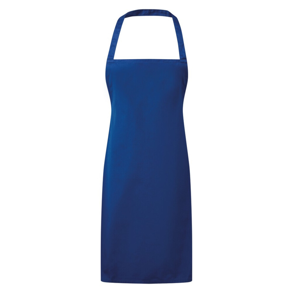 (One Size, Royal) Premier Ladies/Womens Essential Bib Apron / Catering Workwear