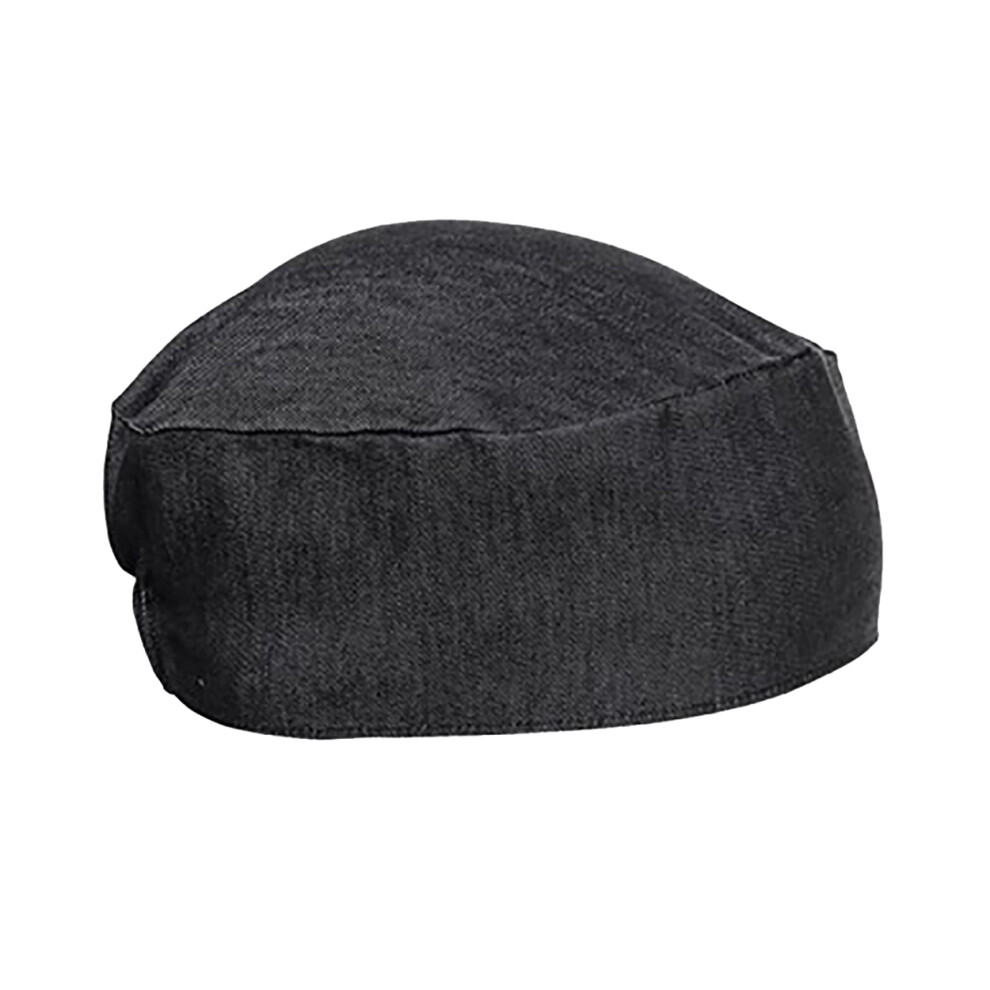 (One Size, Black Denim) Premier Unisex Chefs Skull Cap