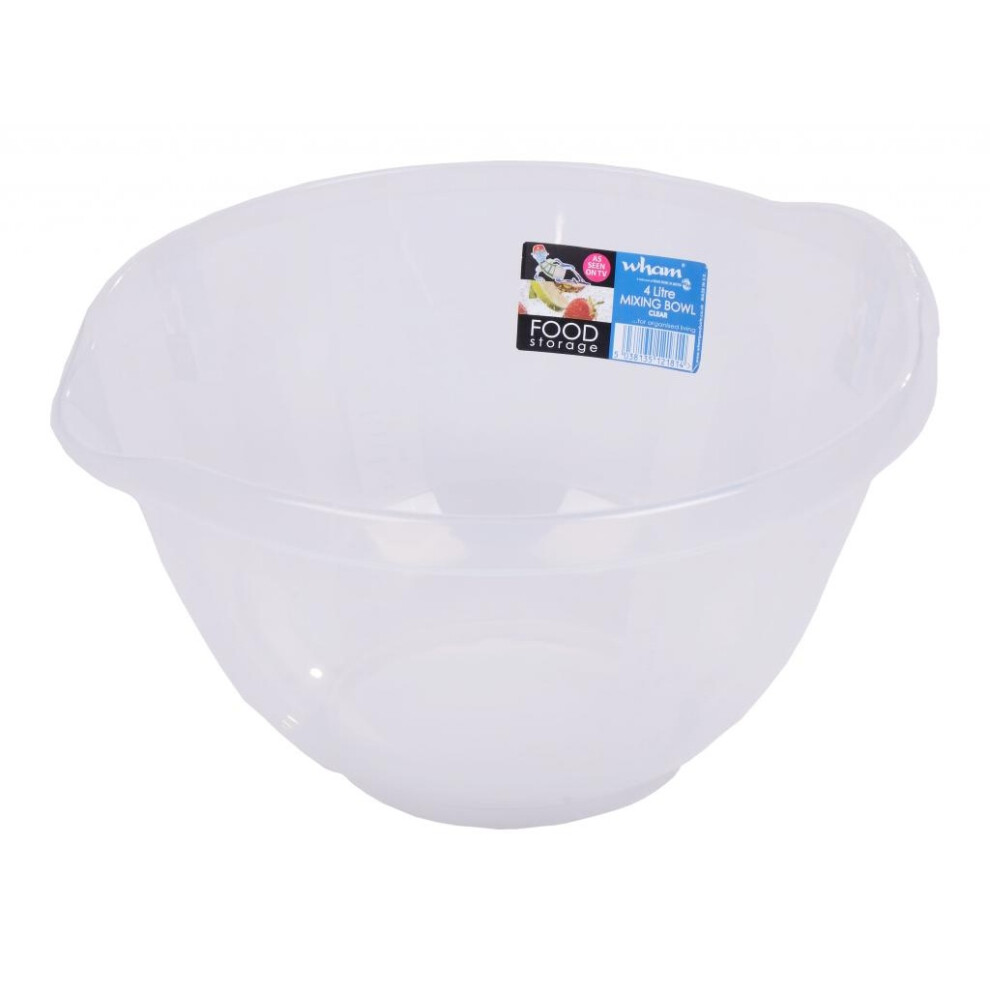 (7L, Clear) Wham Plastic Mixing Bowl