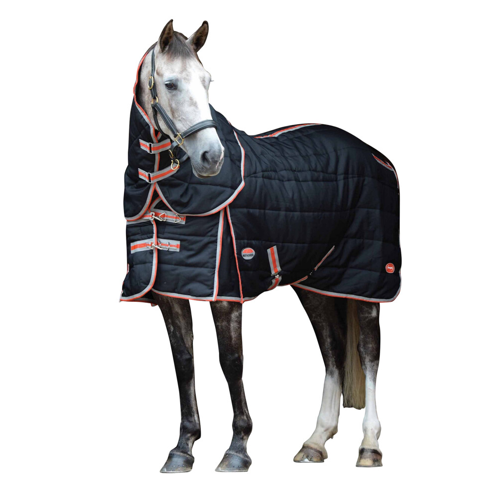 (5ft 6, Black/Silver/Red) Weatherbeeta Comfitec Channel Quilt Therapy Tec Detach-a-neck Medium Rug