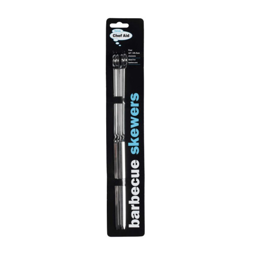 Chef Aid Metal Barbecue Skewers (Set of 4)