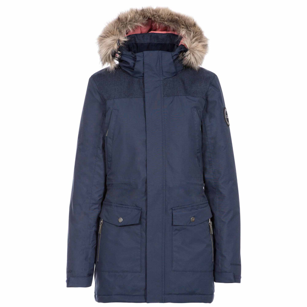 (L, Navy) Trespass Womens/Ladies Rosario Waterproof Jacket