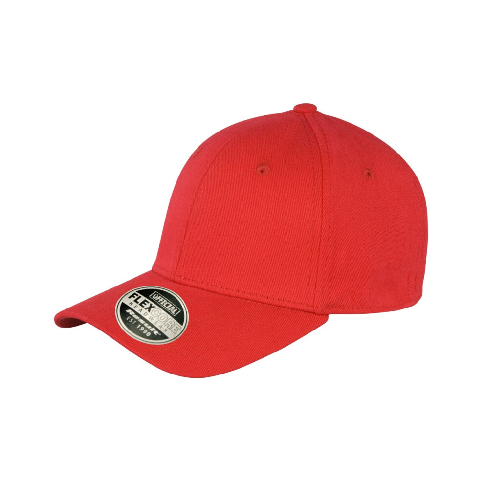 (L/XL, Red) Result Unisex Core Kansas Flex Baseball Cap (Pack of 2)