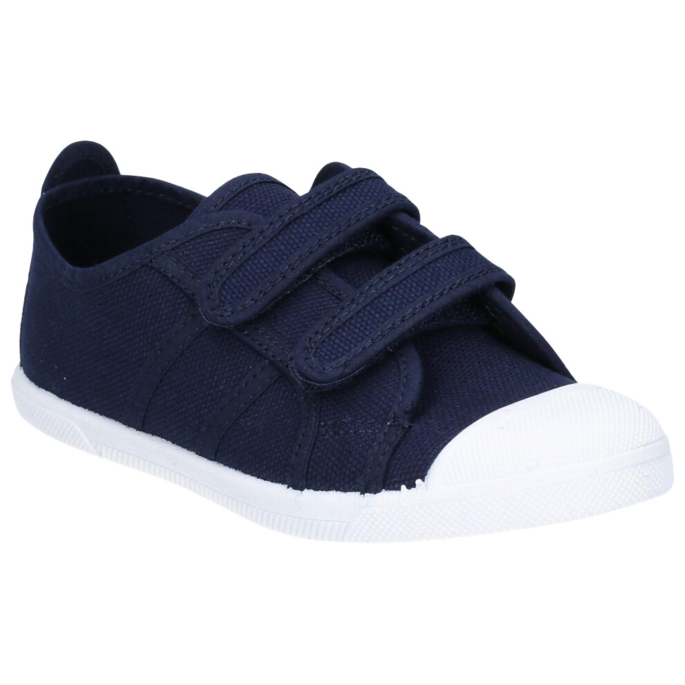 (1.5 UK, Navy) Flossy Sasha Girls Junior Touch Fastening Shoe-image-OPC-PF6YHGY-NEW