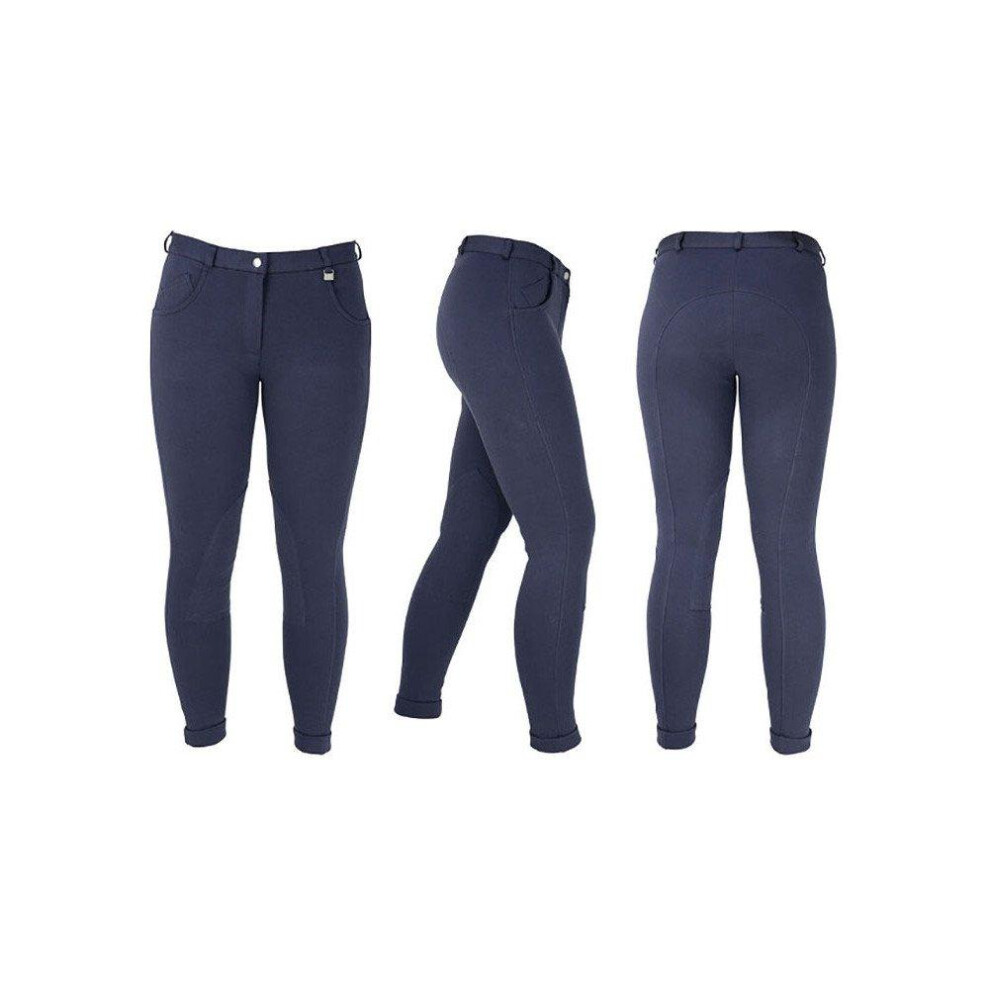 (28in, Navy) HyPERFORMANCE Childrens/Kids Burton Jodhpurs