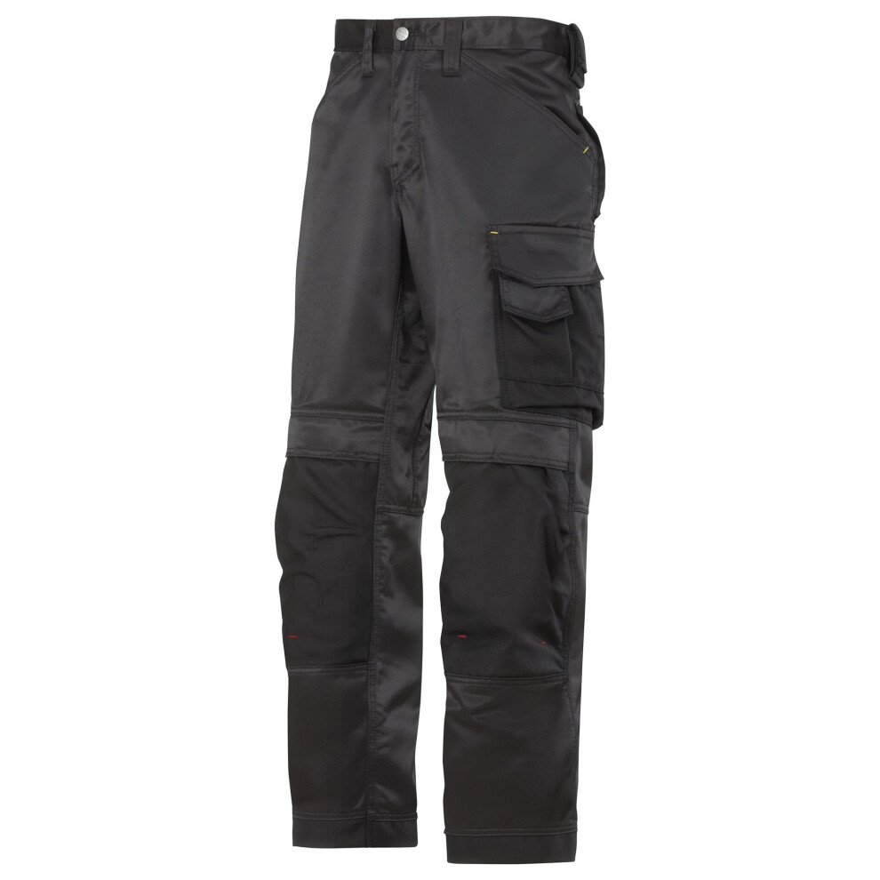 (35R, Black) Snickers Mens DuraTwill Craftsmen Non Holster Trousers