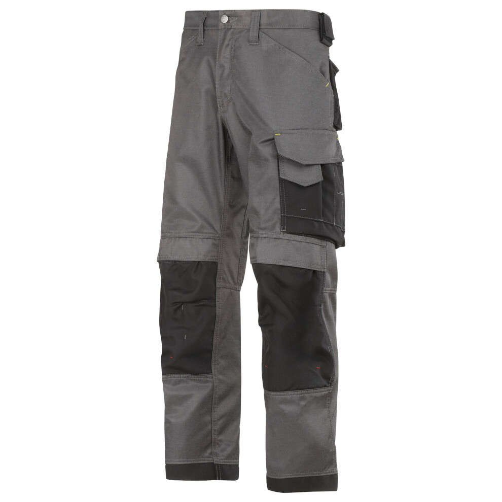 (31S, Muted Black/Black) Snickers Mens DuraTwill Craftsmen Non Holster Trousers