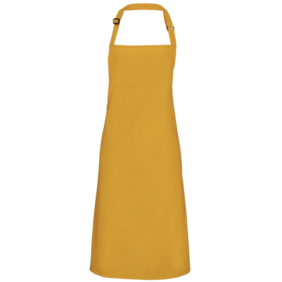 (One Size, Mustard) Premier Colours Bib Apron / Workwear (Pack of 2)