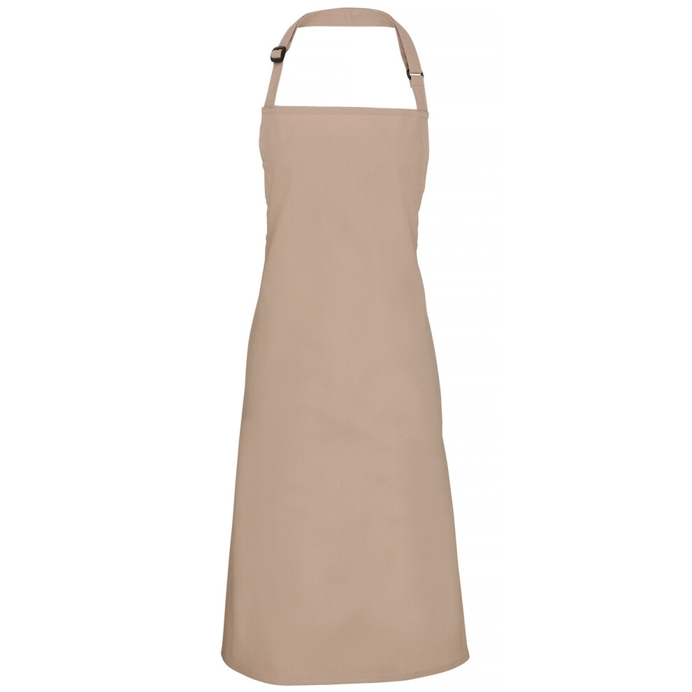 (One Size, Latte) Premier Colours Bib Apron / Workwear (Pack of 2)