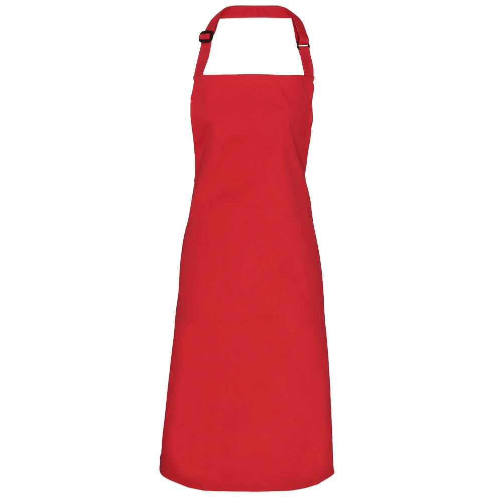 (One Size, Salsa) Premier Colours Bib Apron / Workwear (Pack of 2)