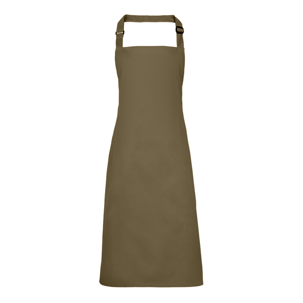 (One Size, Sage) Premier Colours Bib Apron / Workwear (Pack of 2)