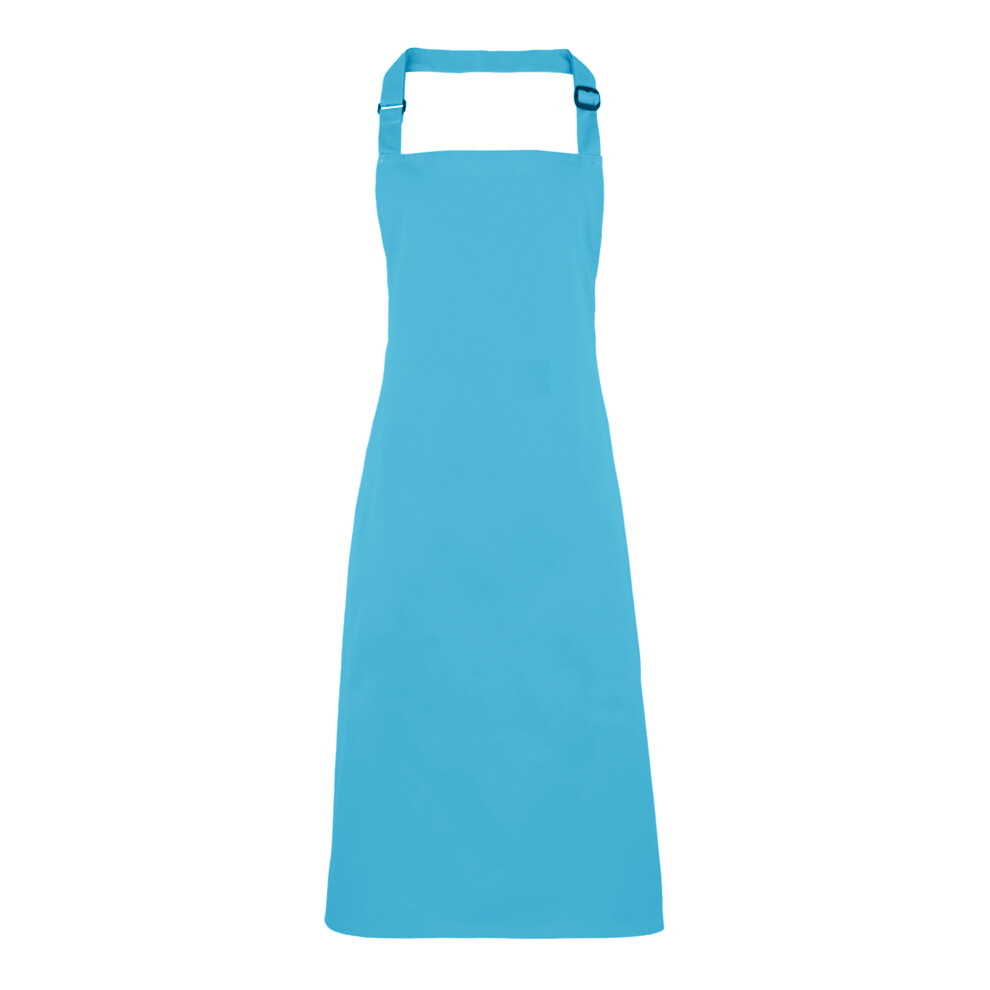 (One Size, Turquoise) Premier Colours Bib Apron / Workwear (Pack of 2)