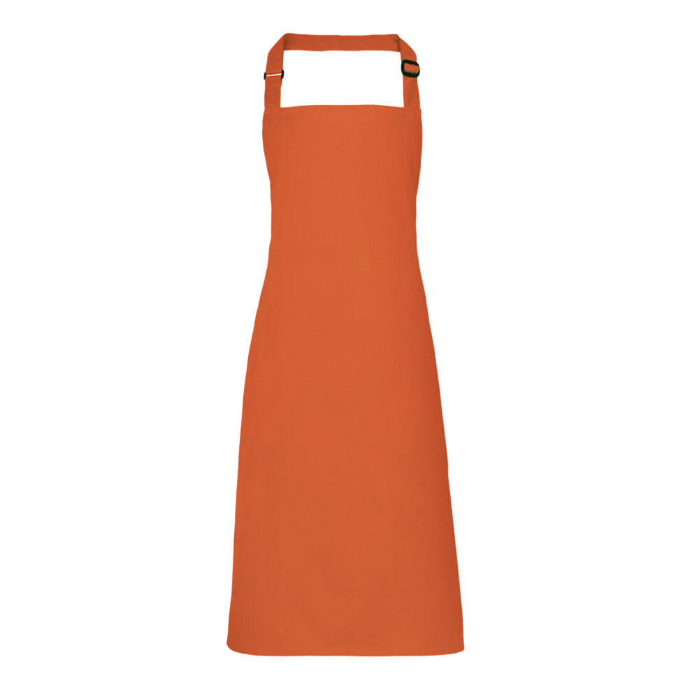 (One Size, Orange) Premier Colours Bib Apron / Workwear (Pack of 2)