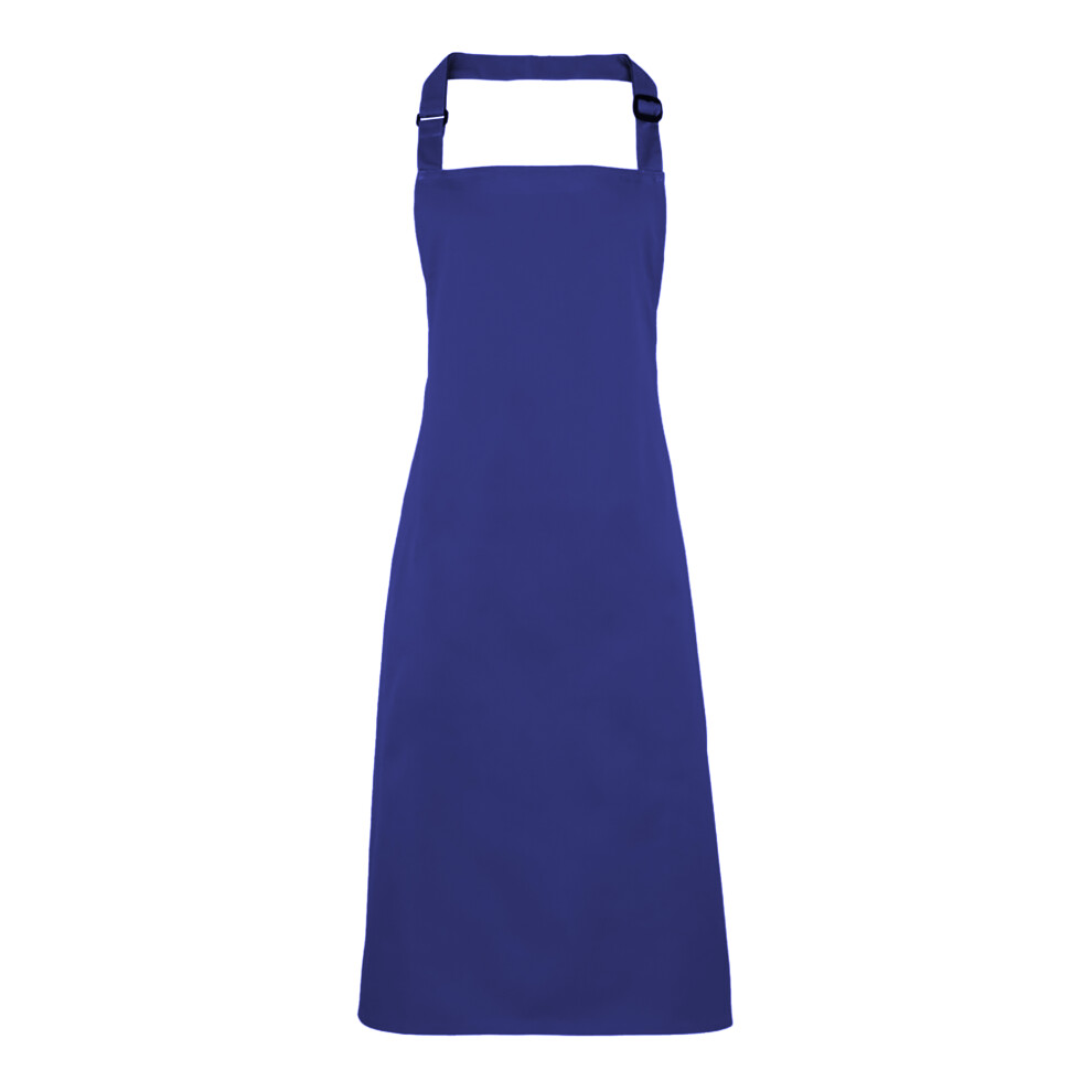 (One Size, Royal) Premier Colours Bib Apron / Workwear (Pack of 2)